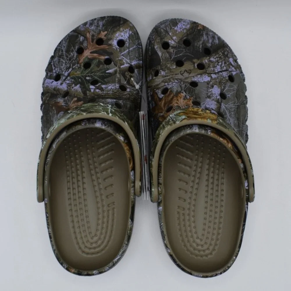 Crocs Baya Realtree APX Edge Camo Clogs Size Mens 8 / Womens‎ 10 210511-90H NWT